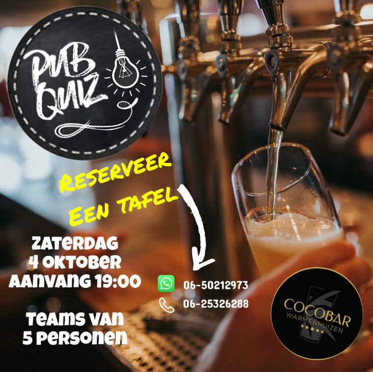 Pubquiz in de Cocobar