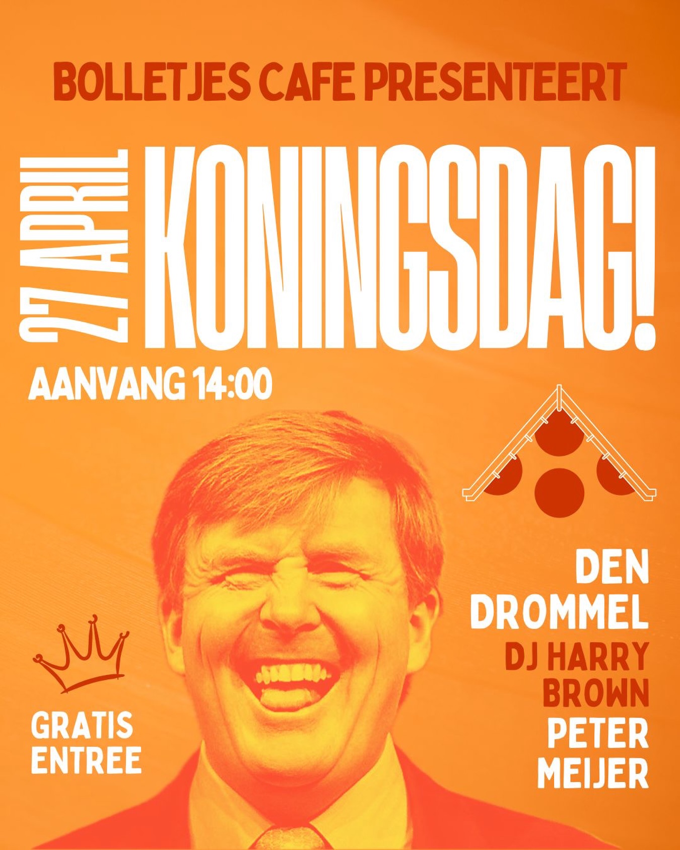 Bolletjes café presenteert Koningsdag!