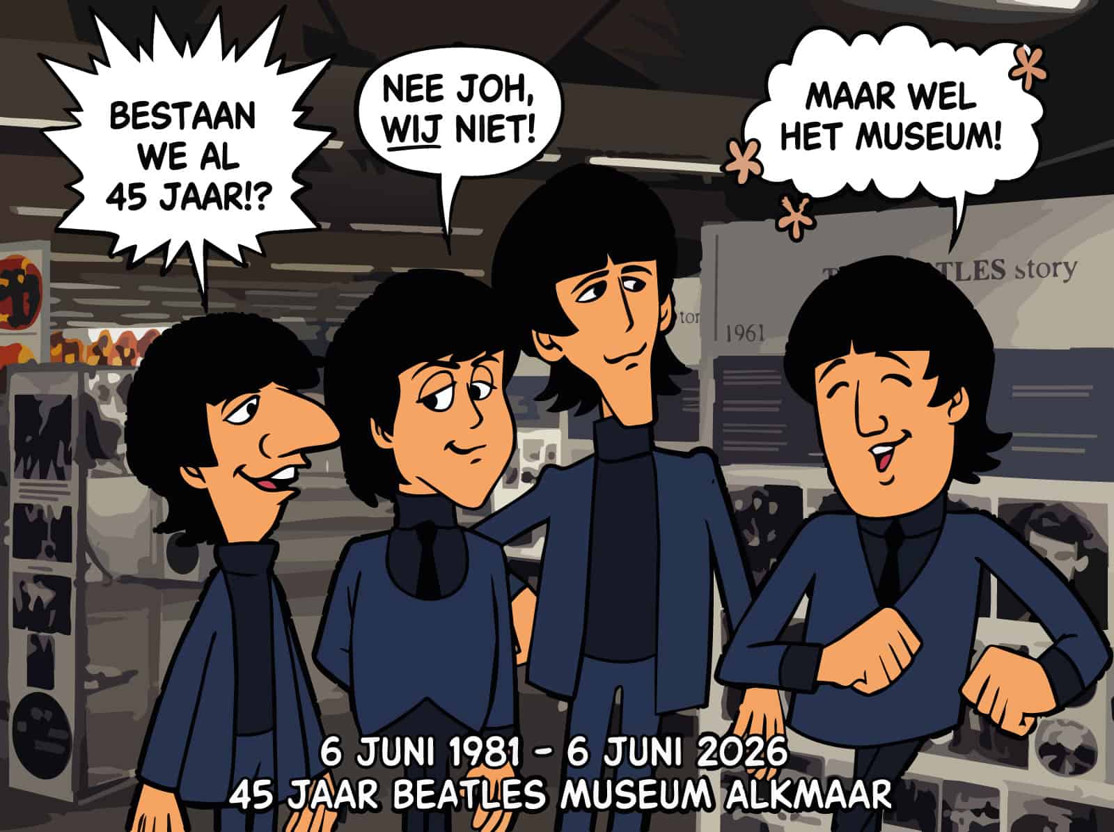 6 juni – Feest bij het Beatlesmuseum in Alkmaar