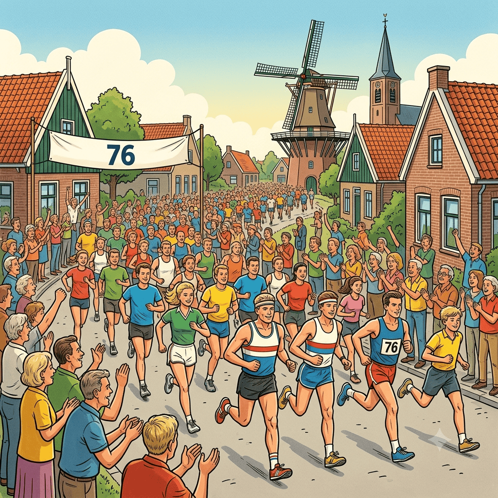 27 juni – Voor de 76e keer gaat van start de stratenloop Tuitjenhorn