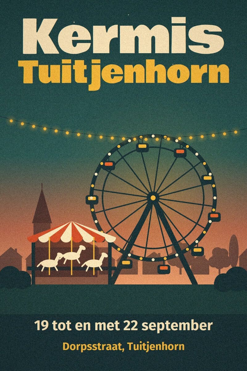 Laatste kans: de kermis draait nog in Tuitjenhorn