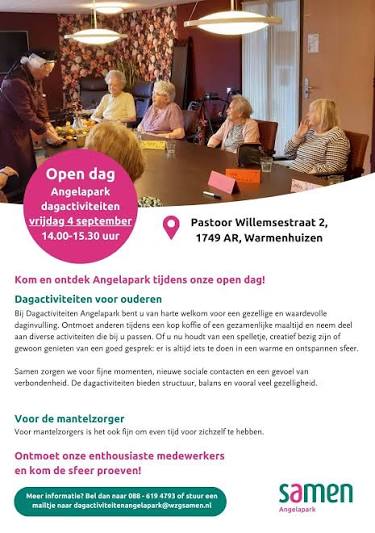 Open dag Angelapark: meer dan alleen dagbesteding